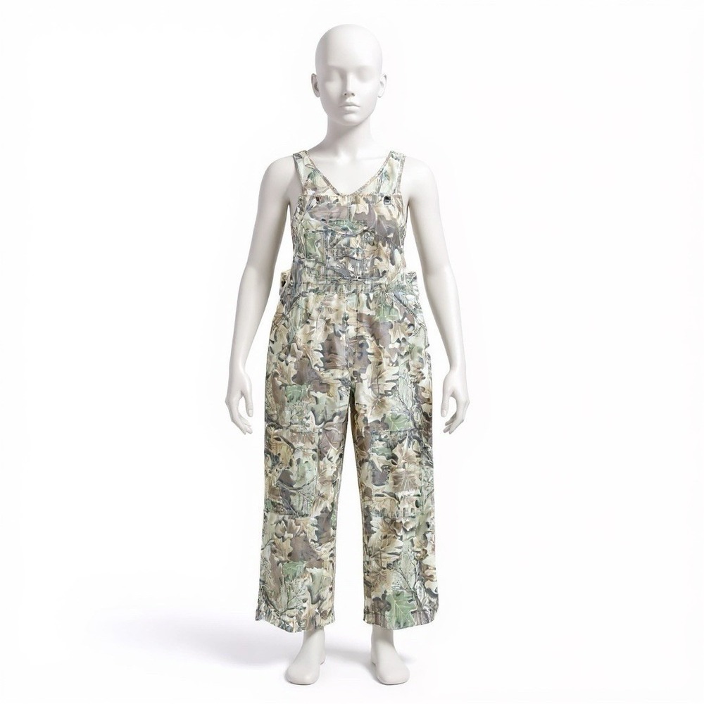 Vintage‎ Redhead Overall Bibs Large Advantage Camo Made In USA Button Fly